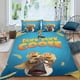 thumbnail image 2 of Pato y Ganso Conjunto de sábanas temático, trío de piezas, cómodo y amigable con la piel, diseño único, regalo de decoración para el hogar para familiares, amigos y fans, 90 cm * 190 cm, 2 of 6