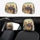 thumbnail image 1 of The White Lotus Funda Protectora Universal para Reposacabezas de Coche, Funda Elástica para Reposacabezas de Asiento de Auto, Funda de Tela Antipolvo, Accesorios de Interior 2 Piezas, 1 of 6