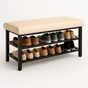 Klik Muebles - Zapatero Con Asiento Confort - Blanco