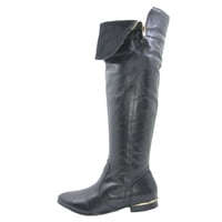 Bota Cuero Negro Vía Franca