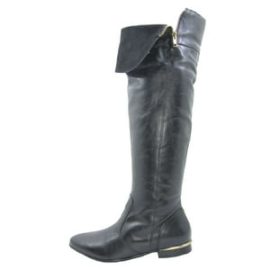 Bota Cuero Negro Vía Franca