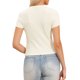 thumbnail image 3 of INSPIRE CHIC Top de Punto de Manga Corta para Mujer Cuello Redondo Casual con Botones Camisetas Tejidas Suaves y Cómodas XL Blanco, 3 of 6