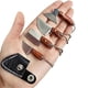 thumbnail image 1 of 4PCS/Set Damascus Pocket Knife Set, Mini Axe Shape Tiny Knife Set, EDC Knife Set, Tiny Knife Cleaver For Package Opener Box Cutter, 1 of 5