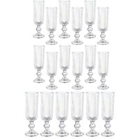 Set 18 Copas Flute Talladas 160Ml Lisa Allegra De Vidrio