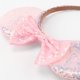 thumbnail image 2 of Diadema DRESHOW con orejas de ratón con forma de lazo con purpurina para fiestas de niñas y mujeres, 2 of 8