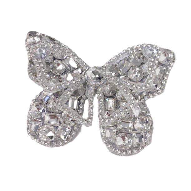 Decoración de zapatos con diamantes de imitación, adorno decorativo para bolso, vestido, fiesta de boda , 8.3 Cm X 6 Cm 83 cm x 6 cm