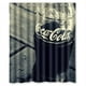 thumbnail image 1 of Cortina de ducha con diseño de Coca Cola y ganchos, tamaño 66 x 72 pulgadas, 1 of 3