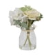 thumbnail image 2 of Hortensia y Rosa Blanca en Florero de Vidrio 16 cm, 2 of 2