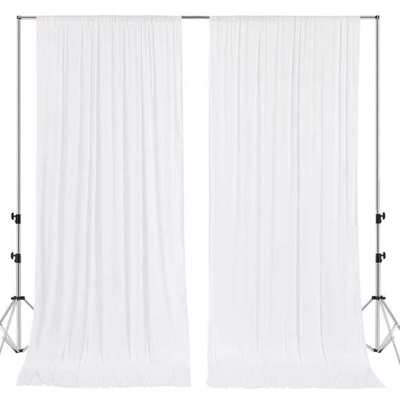 Telón Mohoeey 3 m x 3 m Poliéster Blanco Sin Arrugas
