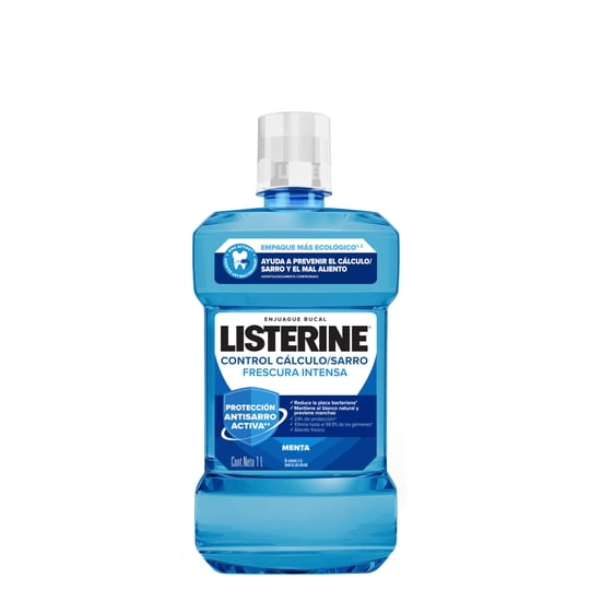 Enjuague Bucal Control Sarro Menta Suave 1 L Listerine
