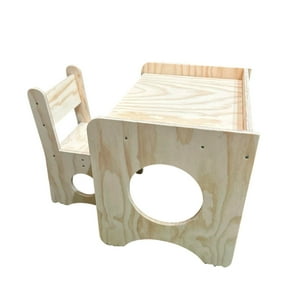 Genérico - Escritorio Montessori De Madera Para Niños Con Silla