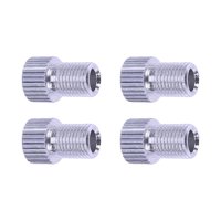 Magideal - 4X Conector De Válvula De Bicicleta, Conector De Válvula De Bicicleta, Conversión De Herramienta De Bomba De Tubo De Neumático De Repuesto Para Bicicl Plata