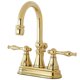thumbnail image 1 of Grifo para lavabo Kingston Brass Naples de 4 pulgadas, instalación central, 1 of 3