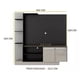 thumbnail image 3 of Centro Entretencion Rack Verona Negro/fume, 3 of 4