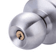 thumbnail image 1 of Pomo Chapa Cerradura Con Llave Dormitorio Baño Bodegas Color Plateado, 1 of 3