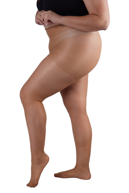 Ingesa - Panty Elasticada 20 Denier Talla Especial Xxl Tropical