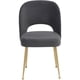 thumbnail image 3 of Silla de comedor moderna tapizada en gris TOV Furniture Swell, 3 of 6