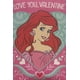 thumbnail image 1 of Tarjeta de San Valentín Princesa Ariel de Heartline en Rosa, 1 of 2