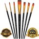 thumbnail image 2 of Paint Brush Set, 7 Artist Brushes for Painting with Acrylic, 2 of 3