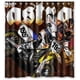 thumbnail image 1 of Cortina de ducha de motocross Travis Pastrana, juego de cortina de baño con ganchos, tamaño 66 x 72 pulgadas, 1 of 3