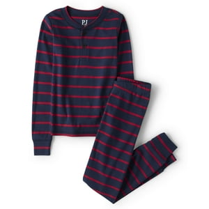 Conjunto De Pijama The Children'S Place De Manga Larga, 100% Algodón 16