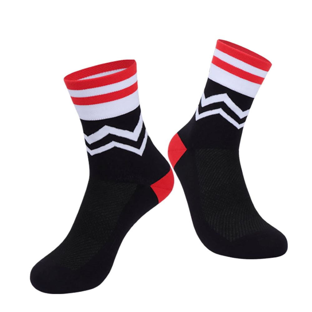 Darevie - Calcetines Spandex Deportivos Mp007 Negro Blanco Rojo