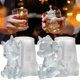 thumbnail image 1 of Bandeja de cubitos de hielo SIUPER Unicornio - Pack de 2 moldes de silicona, 1 of 8