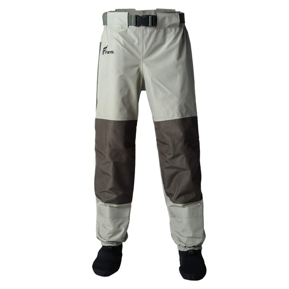 Pantalones de pesca 8 Fans caqui L, impermeables y transpirables