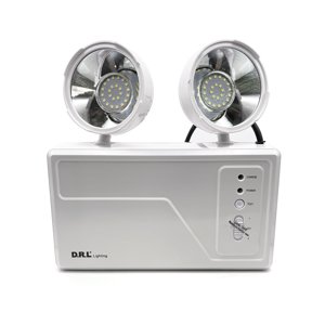 Drl - Lámpara Emergencia 2X Led 9,6W 720Lm Recargable 220-240V Blanco