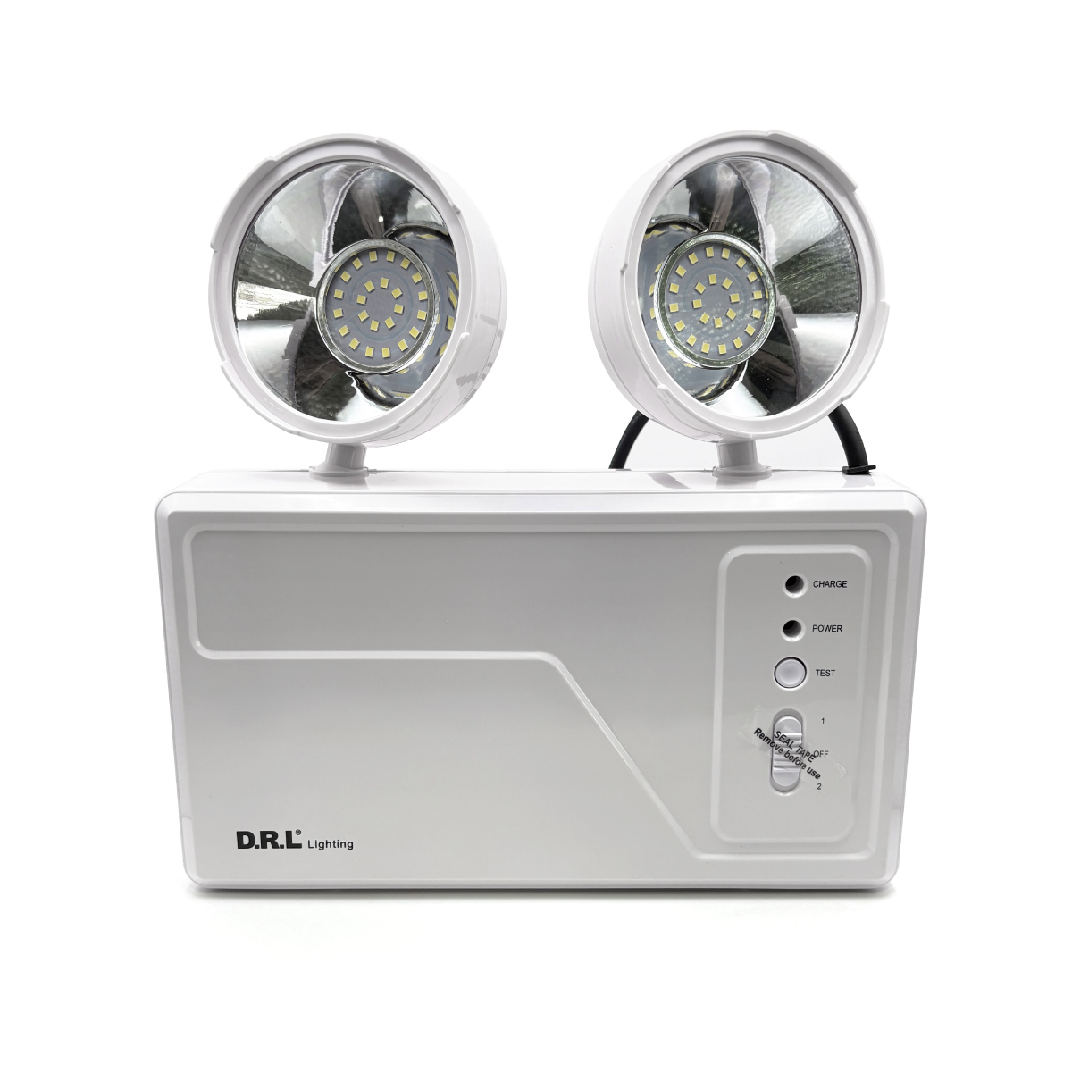 Drl - Lámpara Emergencia 2X Led 9,6W 720Lm Recargable 220-240V Blanco