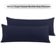 thumbnail image 1 of REGALWOVEN Juego de 2 fundas para almohadas corporales con cremallera para almohadas corporales, Queen Azul Marino, 1 of 7