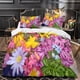 thumbnail image 3 of Juego de funda nórdica con estampado 3D de flores y plantas, fundas de cama con cremallera, juego de 3 piezas, suave y fácil de cuidar para jóvenes, niños y adultos., 3 of 3