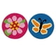 thumbnail image 5 of Juego De 2 Kits De Gancho De Pestillo Paquete De Material De Lona De Alfombra Redonda - Mariposa Y Flor, 5 of 5