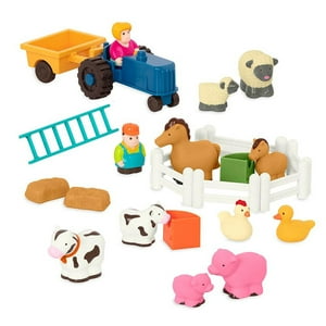 Set De Juego Farm Animal Battat Con 25 Animales, Tractor Y Más