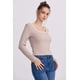 thumbnail image 2 of Polera Mujer Canalé Beige, 2 of 4