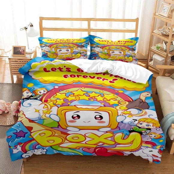 Lanky-box Foxy Boxy Bedding Set Duvet Cover Comforter Pillowcase Boys Girls Adults Bedroom Bed Sheets