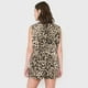 thumbnail image 2 of Blazer Mujer Sin Mangas Botones Print Beige Corona, 2 of 5