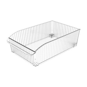 Coza - Organizador Con Ruedas New Retrô Maxi 3,6 L Cristal Blanco