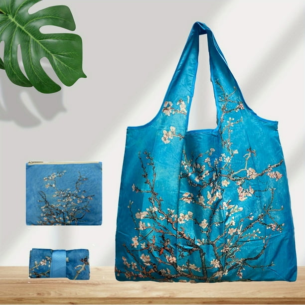 Museum Van Gogh Famous Painting Series Shopping Bag Folding Picture Scroll Bag