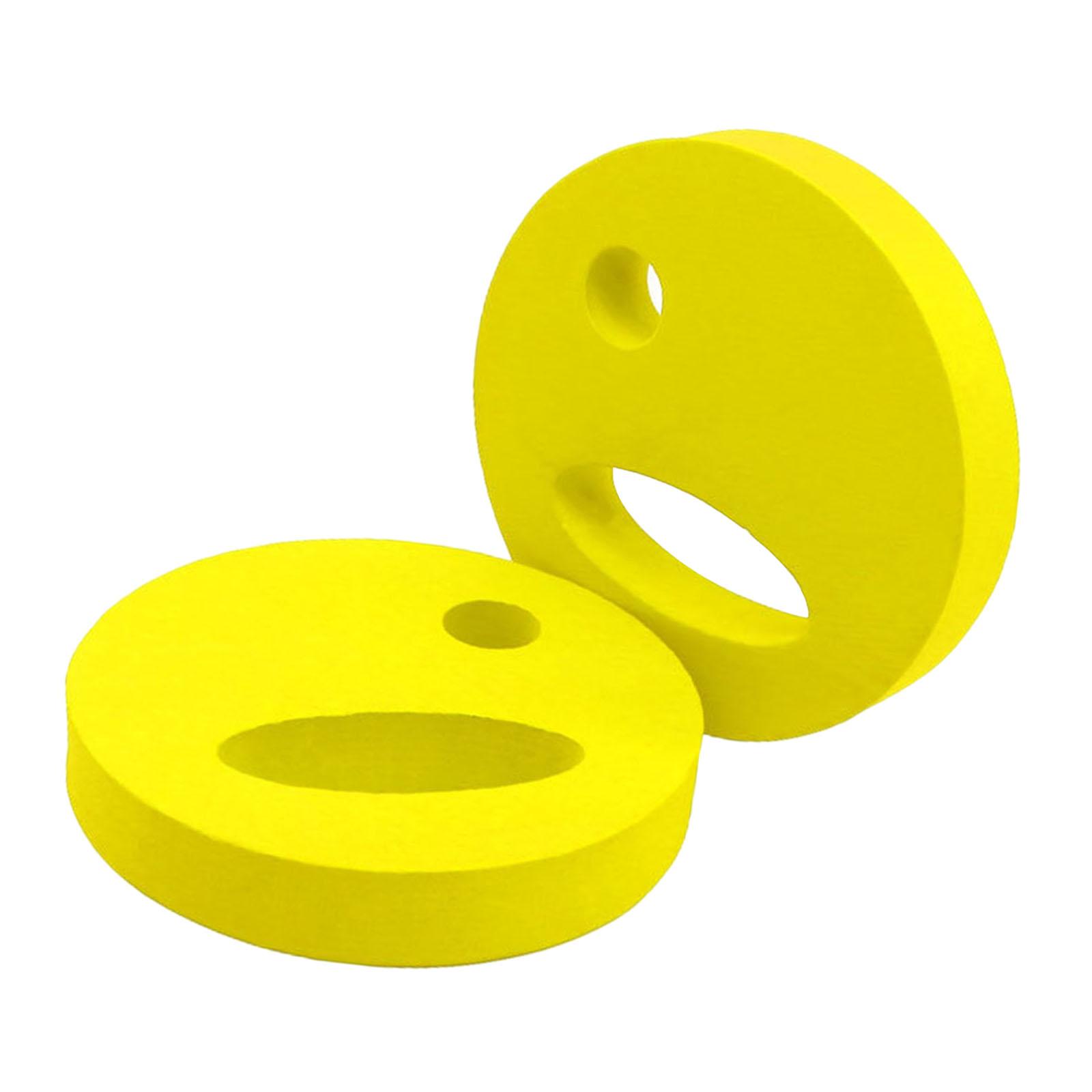 Ioensy - 2 Discos De Ejercicio Acuático Con Agarre Ergonómico Para Piscina, Resistencia Para Adultos, Niños Y Principiantes, Color Amarillo