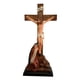 thumbnail image 4 of Escultura Católica Santa Cruz De Jesús Con Estatuilla Madre Para Escritorio Estante Del Hogar, 4 of 5