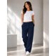 thumbnail image 1 of Pantalon De Buzo Recto 100 Algodon Estampar 240g Ajustable Azul Marino Liso Xxl, 1 of 3