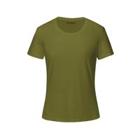 Snix - Polera Dry Fit Manga Corta Femenina Verde Musgo Talla Xl