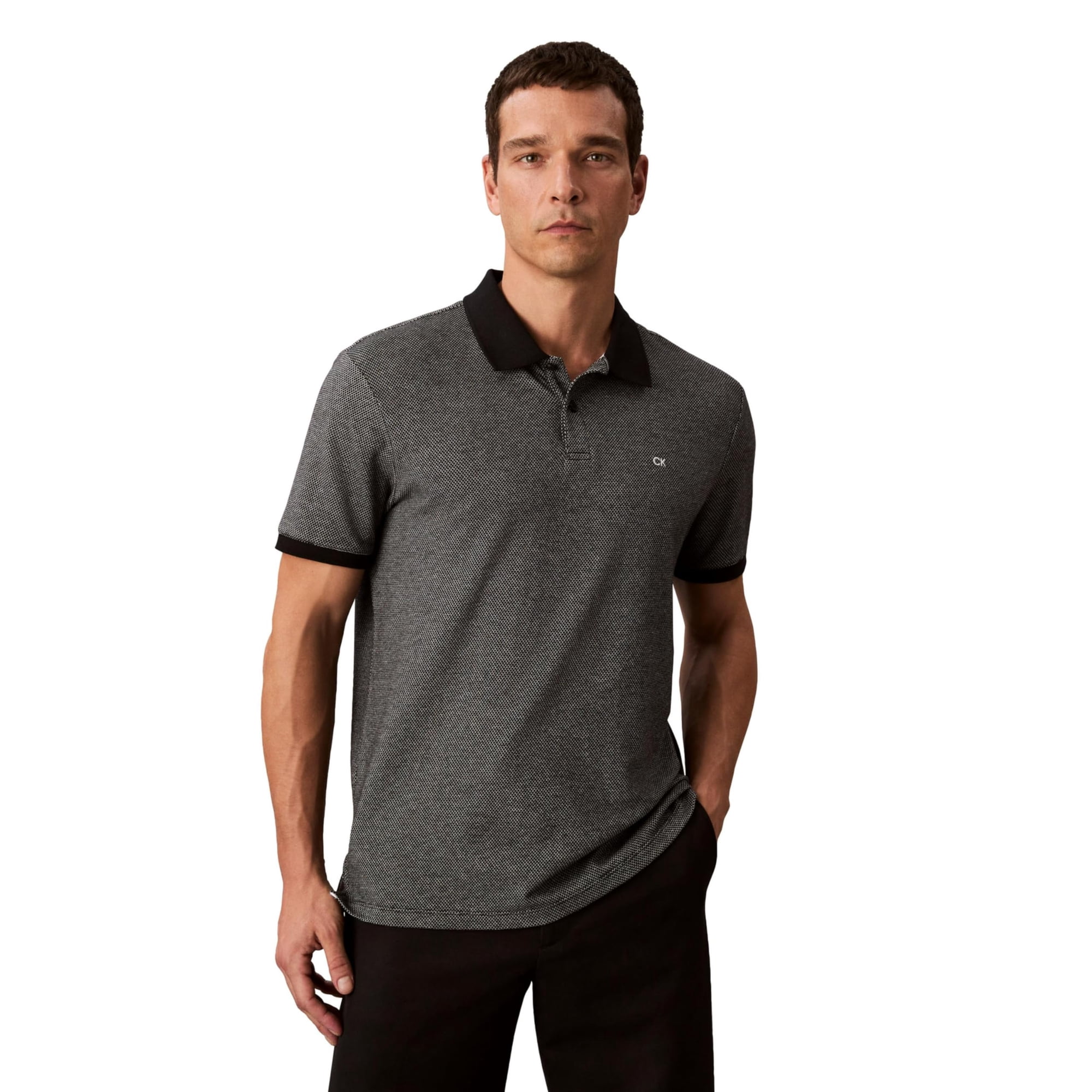 Polo Refinado De Jacquard De Calvin Klein Para Hombre