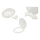 thumbnail image 3 of Asiento Wc Para Inodoro De Madera 42x36x12-16 Blanco, 3 of 3