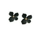 thumbnail image 1 of Aros Pendientes Diseño Flor Color Negro, 1 of 2