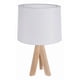 thumbnail image 1 of Lampara De Velador Lampara De Mesa Minimalista Madera blanco 1, 1 of 3