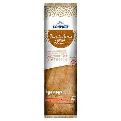 Pan De Molde Sésamo-Linaza Sin Glúten 1 Un 400 Gr Convida