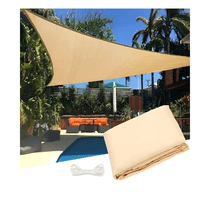 Genérico - Toldo Vela Lona Beige Resistente 4.5X4.5X4.5