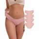 thumbnail image 1 of INSPIRE CHIC Ropa interior de mujer de cintura baja que levanta los glúteos, hilo de algodón cómodo y transpirable, 5 paquetes L 5 rosa, 1 of 5